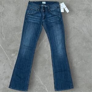 NWT Hudson Jeans Womens 29x34 Bootcut Flare Signature USA Made Low Rise 27 Tag